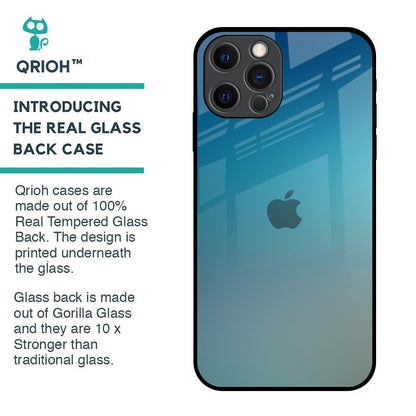 Sea Theme Gradient Glass Case for iPhone 12 Pro