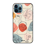 Abstract Faces Apple iPhone 12 Pro Glass Cases & Covers Online