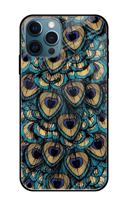 Peacock Feathers iPhone 12 Pro Glass Cases & Covers Online