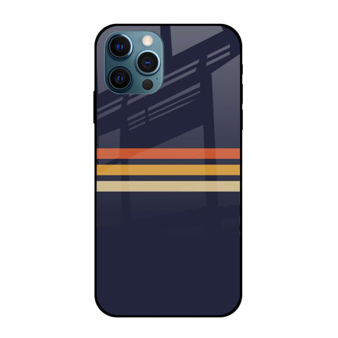 Tricolor Stripes iPhone 12 Pro Glass Cases & Covers Online