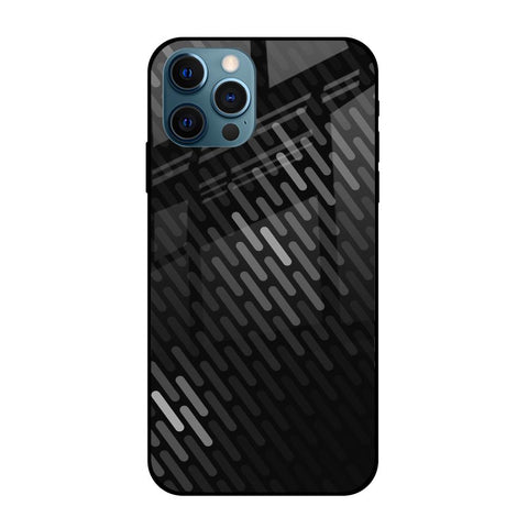 Dark Abstract Pattern iPhone 12 Pro Glass Cases & Covers Online