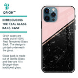 Marble Texture Pink Glass Case For iPhone 12 Pro