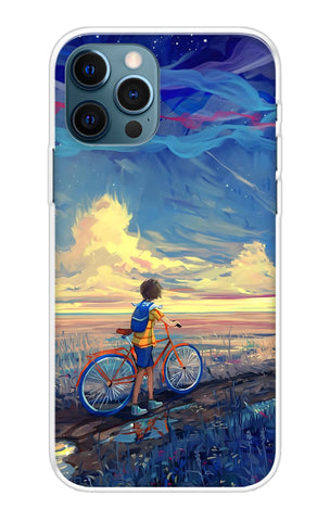 Riding Bicycle to Dreamland iPhone 12 Pro Back Cover