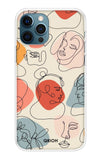 Abstract Faces iPhone 12 Pro Back Cover