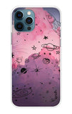 Space Doodles Art iPhone 12 Pro Back Cover