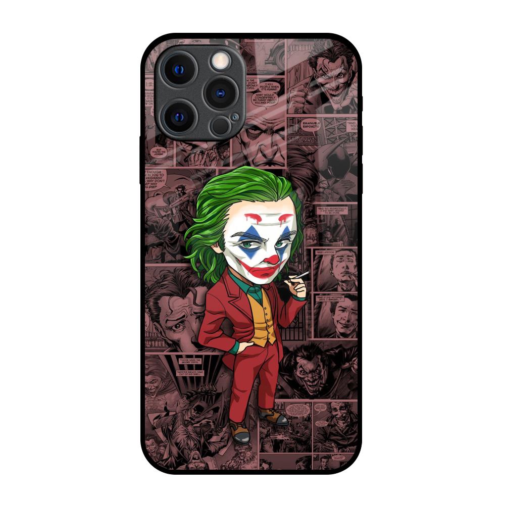 Joker Cartoon iPhone 12 Pro Max Glass Back Cover Online