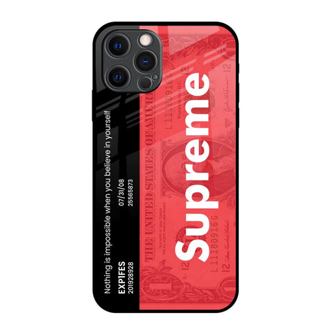 Supreme Ticket iPhone 12 Pro Max Glass Back Cover Online