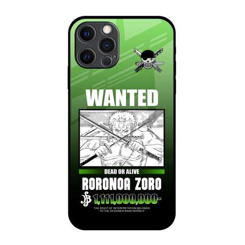 Zoro Wanted iPhone 12 Pro Max Glass Back Cover Online