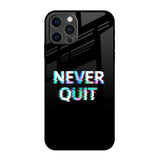 Never Quit iPhone 12 Pro Max Glass Back Cover Online