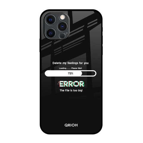 Error iPhone 12 Pro Max Glass Back Cover Online