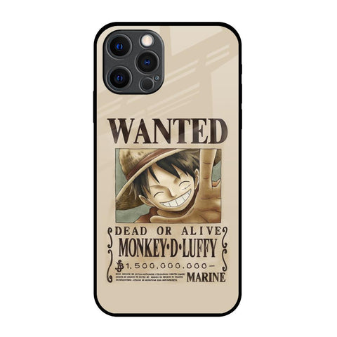 Luffy Wanted iPhone 12 Pro Max Glass Back Cover Online