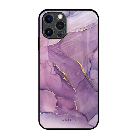 Purple Gold Marble iPhone 12 Pro Max Glass Back Cover Online