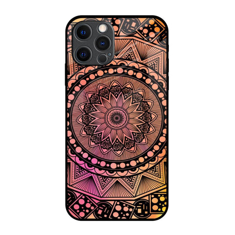 Floral Mandala iPhone 12 Pro Max Glass Back Cover Online