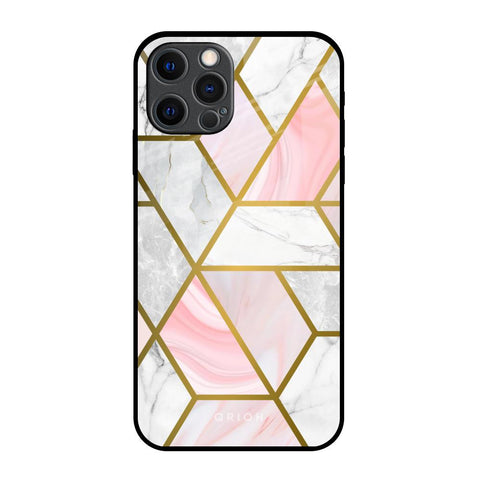 Geometrical Marble iPhone 12 Pro Max Glass Back Cover Online