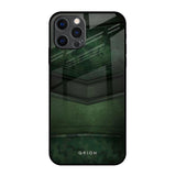 Green Leather iPhone 12 Pro Max Glass Back Cover Online