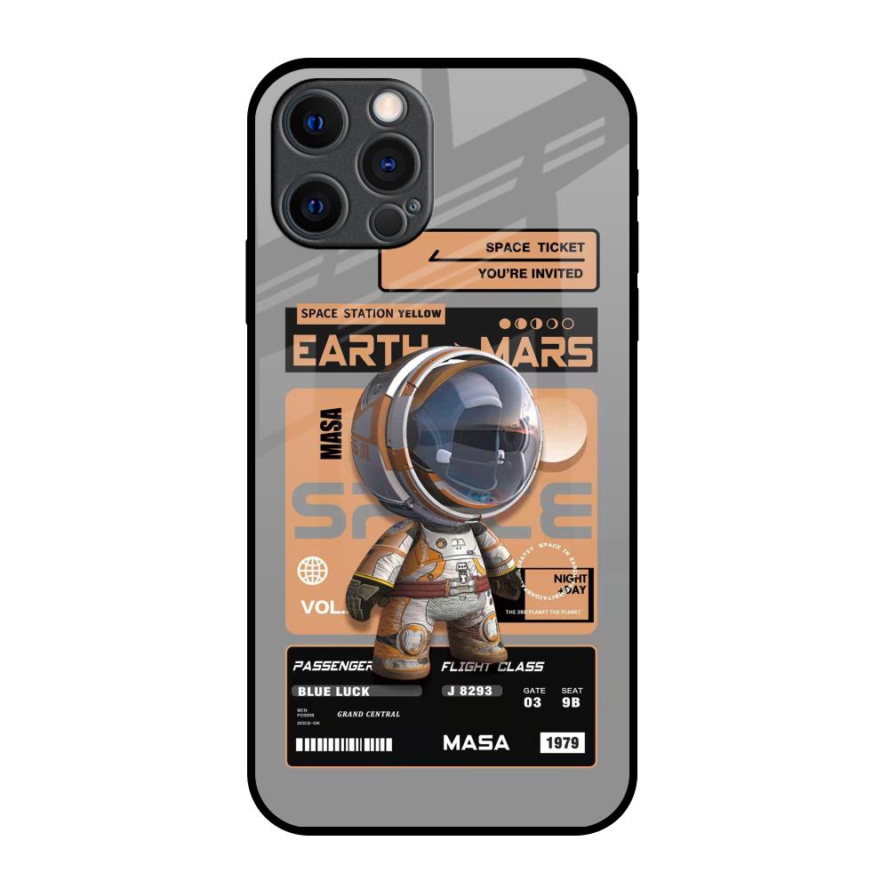 Space Ticket iPhone 12 Pro Max Glass Back Cover Online