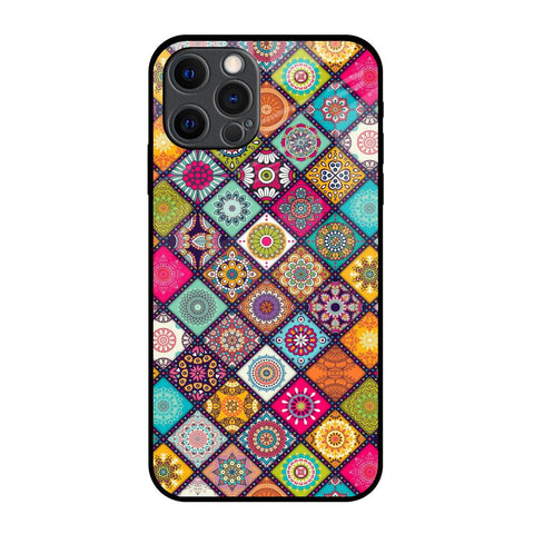 Multicolor Mandala iPhone 12 Pro Max Glass Back Cover Online