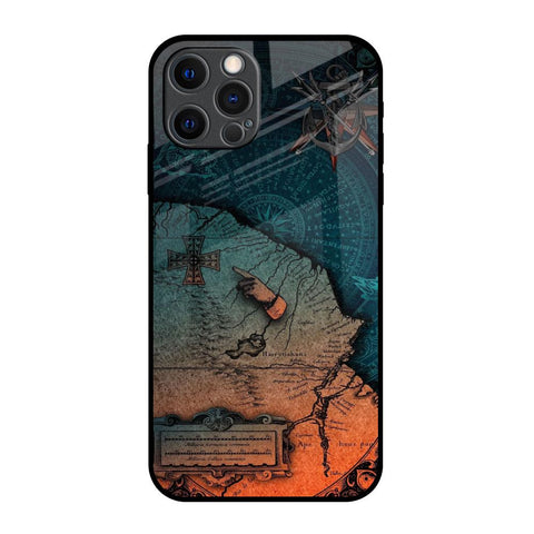 Geographical Map iPhone 12 Pro Max Glass Back Cover Online