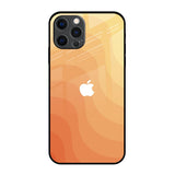 Orange Curve Pattern iPhone 12 Pro Max Glass Back Cover Online
