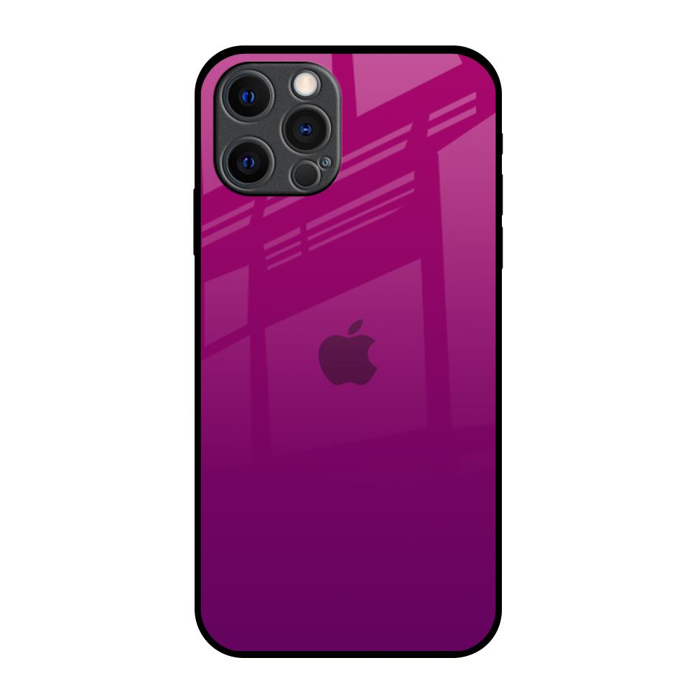 Magenta Gradient iPhone 12 Pro Max Glass Back Cover Online