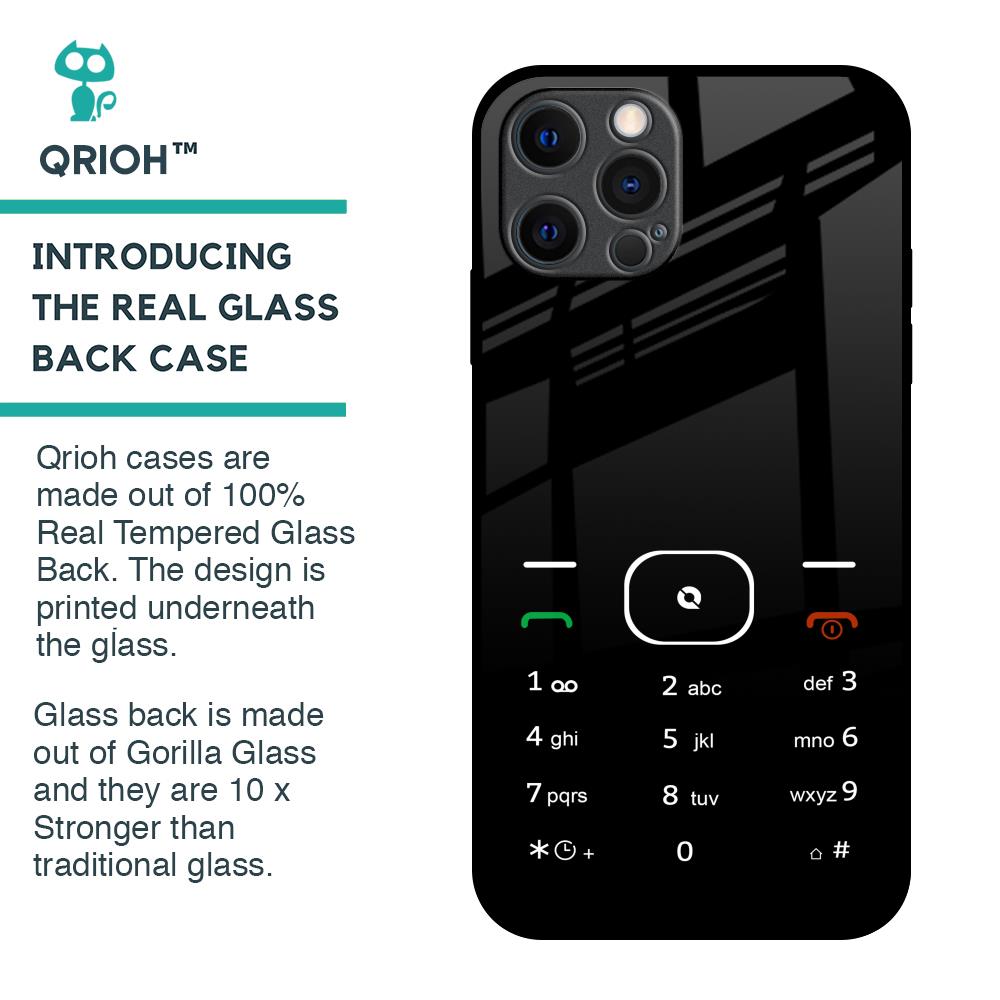 Classic Keypad Pattern Glass Case for iPhone 12 Pro Max