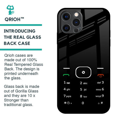 Classic Keypad Pattern Glass Case for iPhone 12 Pro Max