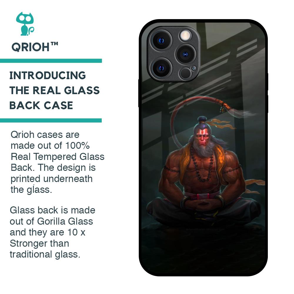 Lord Hanuman Animated Glass Case for iPhone 12 Pro Max