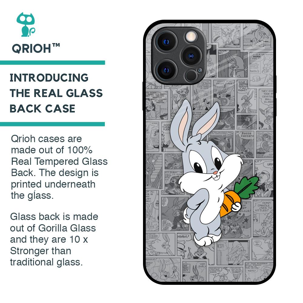Cute Baby Bunny Glass Case for iPhone 12 Pro Max