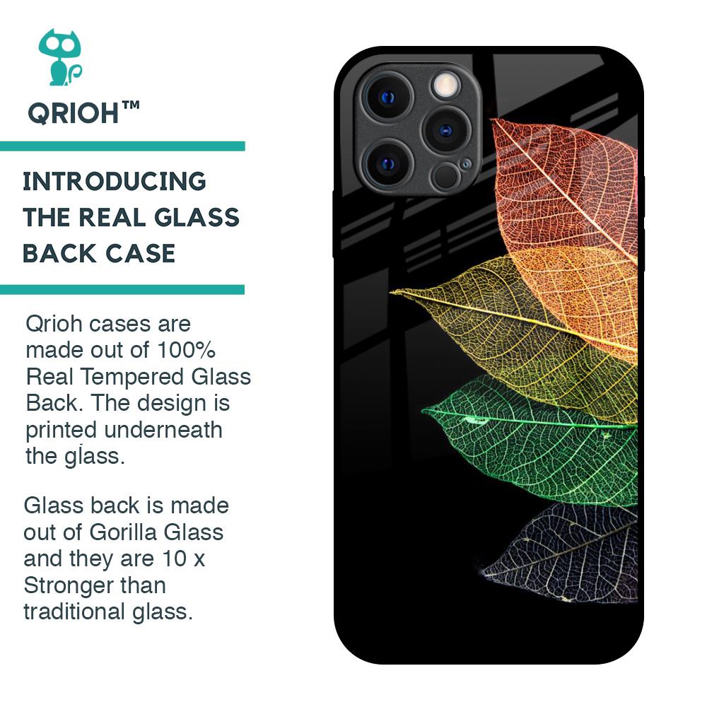Colorful Leaves Glass Case for iPhone 12 Pro Max