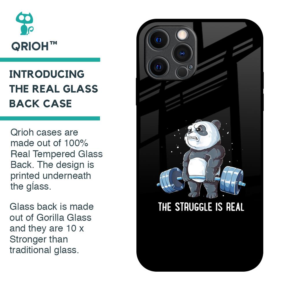 Real Struggle Glass Case for iPhone 12 Pro Max