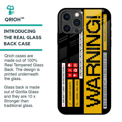Aircraft Warning Glass Case for iPhone 12 Pro Max