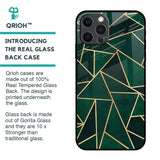 Abstract Green Glass Case For iPhone 12 Pro Max