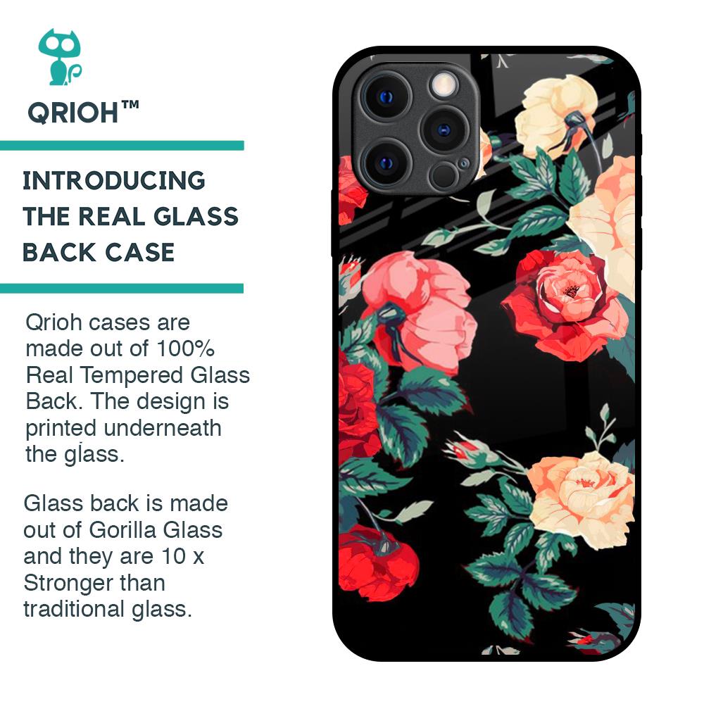 Floral Bunch Glass Case For iPhone 12 Pro Max