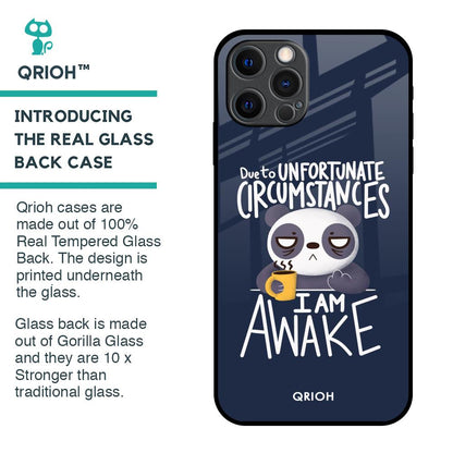 Struggling Panda Glass Case for iPhone 12 Pro Max