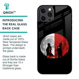 Anime Red Moon Glass Case for iPhone 12 Pro Max