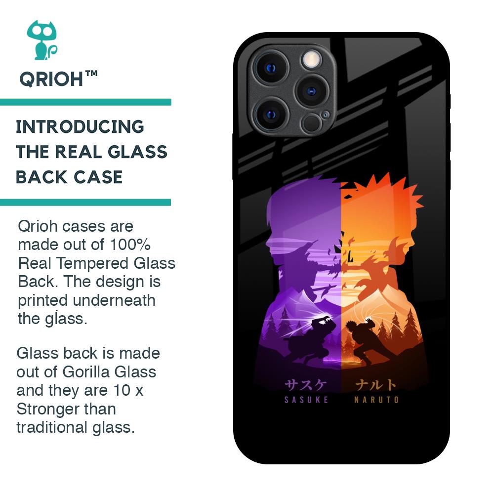 Minimalist Anime Glass Case for iPhone 12 Pro Max