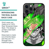 Anime Green Splash Glass Case for iPhone 12 Pro Max