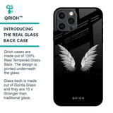 White Angel Wings Glass Case for iPhone 12 Pro Max