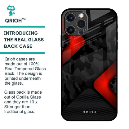 Modern Camo Abstract Glass Case for iPhone 12 Pro Max