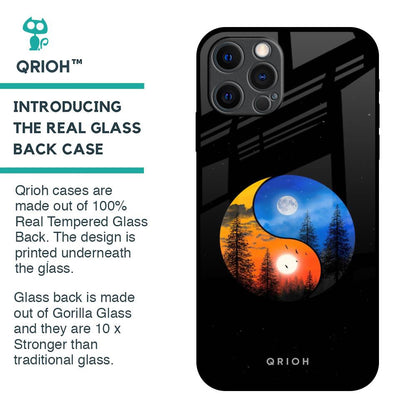 Yin Yang Balance Glass Case for iPhone 12 Pro Max