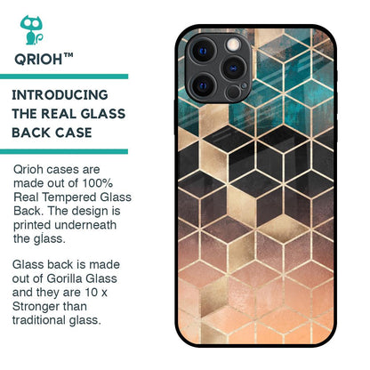 Bronze Texture Glass Case for iPhone 12 Pro Max