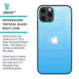 Wavy Blue Pattern Glass Case for iPhone 12 Pro Max