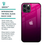 Purple Ombre Pattern Glass Case for iPhone 12 Pro Max