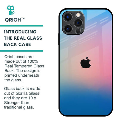 Blue & Pink Ombre Glass case for iPhone 12 Pro Max