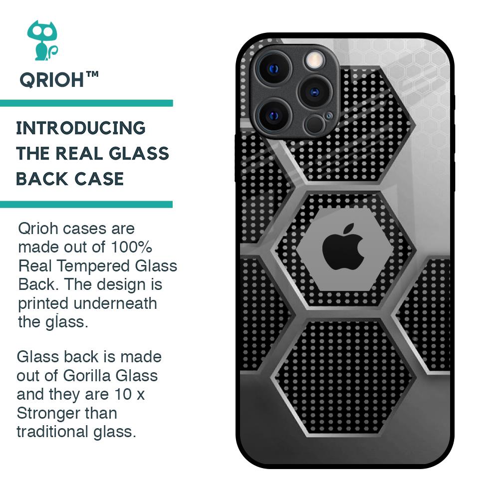 Hexagon Style Glass Case For iPhone 12 Pro Max