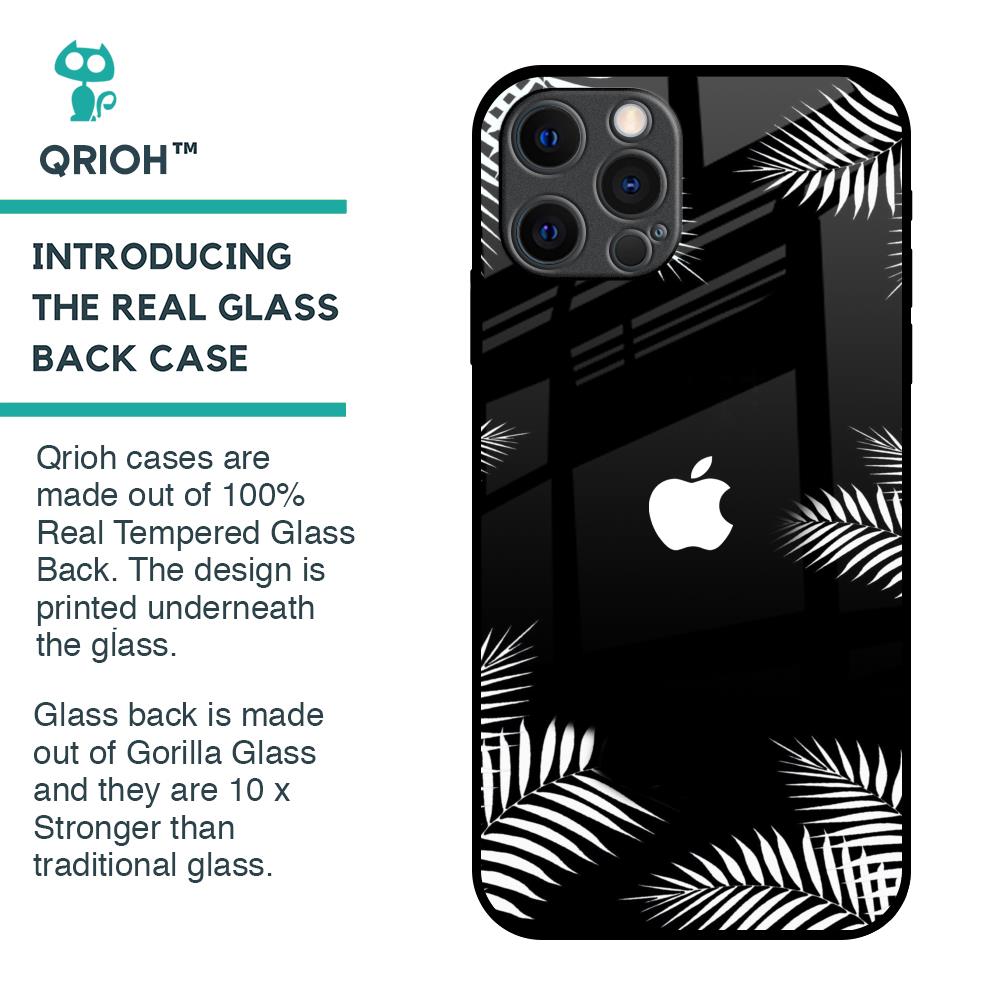 Zealand Fern Design Glass Case For iPhone 12 Pro Max