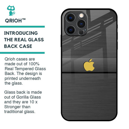 Grey Metallic Glass Case For iPhone 12 Pro Max