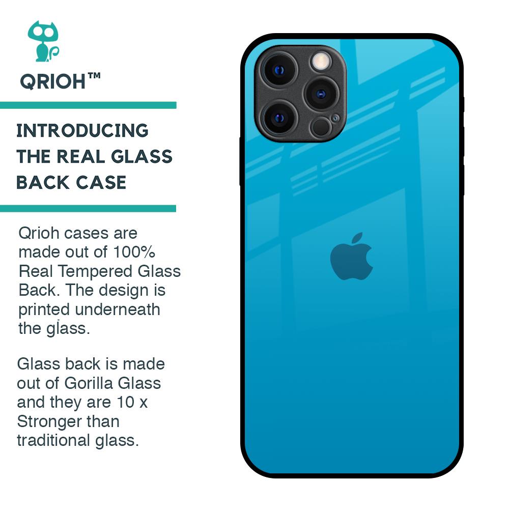 Blue Aqua Glass Case for iPhone 12 Pro Max