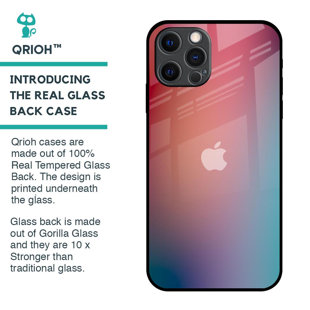 Dusty Multi Gradient Glass Case for iPhone 12 Pro Max
