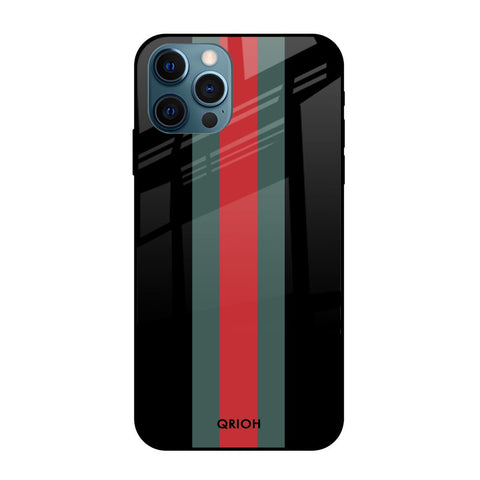 Vertical Stripes Apple iPhone 12 Pro Max Glass Cases & Covers Online